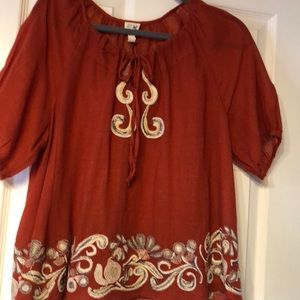 Light weight Anthropology Boho shirt .
